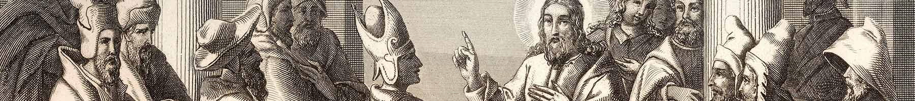 illustration of Jesus talking to pharisees