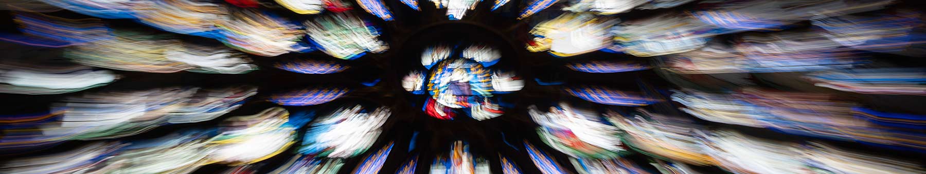 blurry stained glass windows