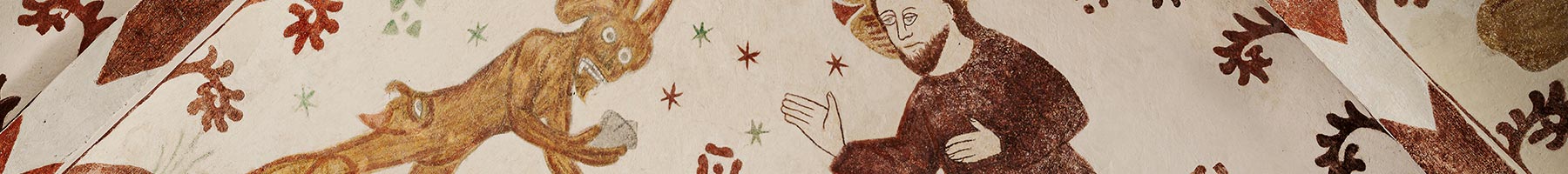 illustration of the devil tempting Christ in the wilderness