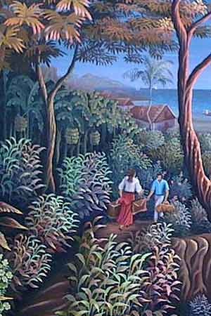 Les Voyageurs por Jules Ernest Paul (detalle); Wikimedia Commons.