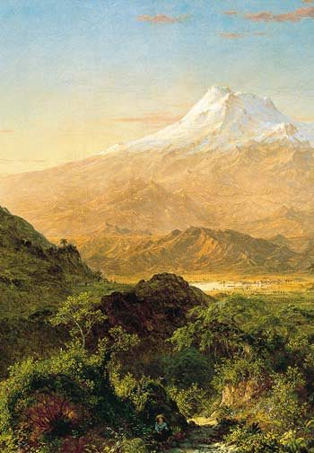 Detail from South American Landscape by Frederick Edwin Church