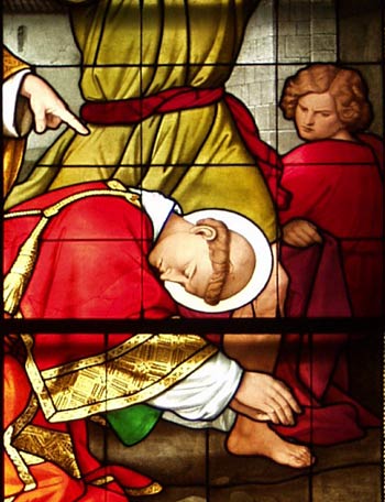 Detail of Cologne Cathedral - Bayern Window - Stoning of Saint Stephen