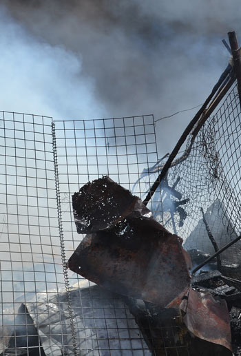 burning trash in Iraq