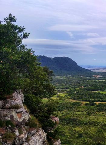 View from Cerro Tres Kandú, the highest peak of Paraguay