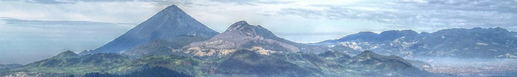 The Santa María volcano Cantel, Quetzaltenango, Guatemala