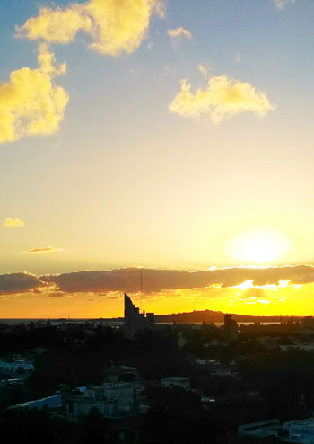 Sunset in Montevideo
