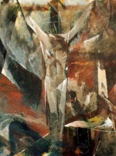 Jesus on the Cross - a painting by David O'Connell 