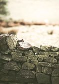 an old stone wall
