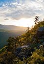 sunrise over the Catskill mountains