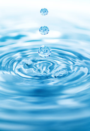 ripples on the surface of blue water