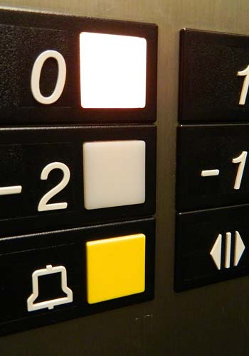 buttons on an elevator