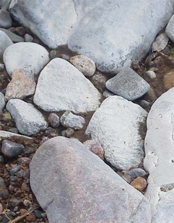 Photo of river rocks in many sizes