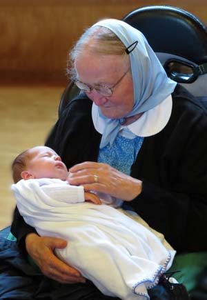Gertrud and baby
