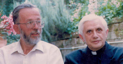 Johann Christoph Arnold with Cardinal Ratzinger