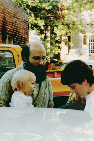 Charles Moore with a homeless neighbor in Colorado.