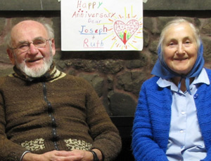 Josef and Ruth celebrating their wedding anniversary