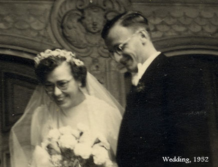 Wedding of Siegfried and Renate in 1952
