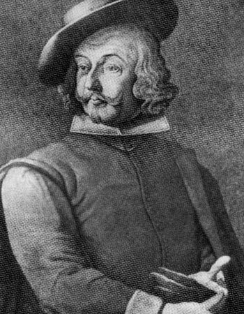 An eighteenth century etching of Jakob Hutter by an unknown artist.