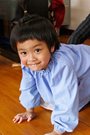 toddler crawling