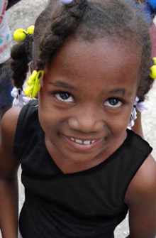 Child in Haiti