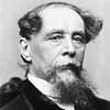 black and white portrait of Charles Dickens