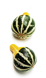 green and yellow gourds