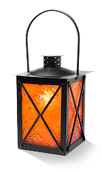 lit lantern