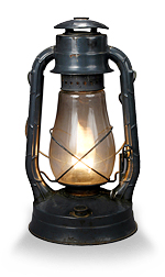 lit lantern