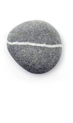 striped gray stone