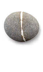 striped gray rock