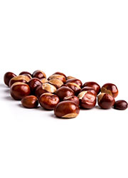 a pile of horse chestnuts