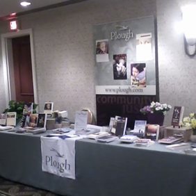 Our exhibit table at Ecumenical Advocacy Days