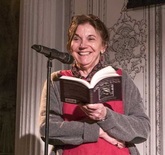 Peggy Ellsberg reading from her book.