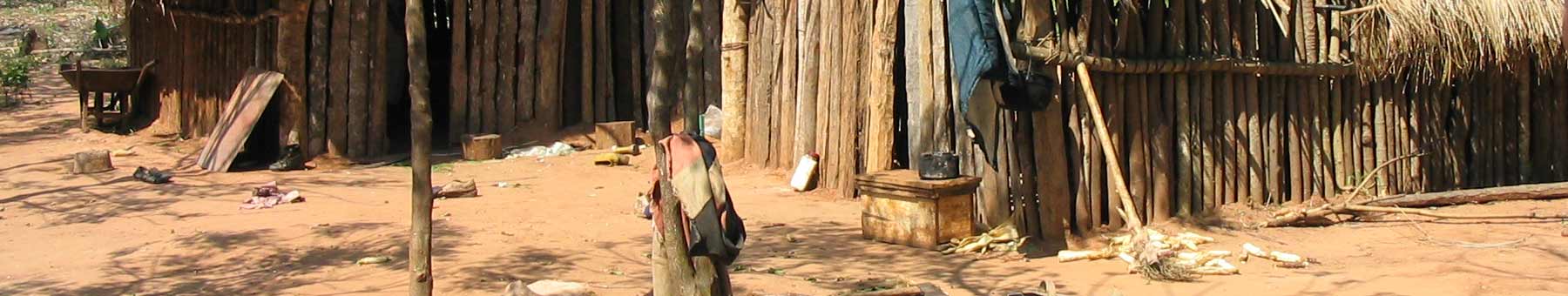 Huts in Paraguay