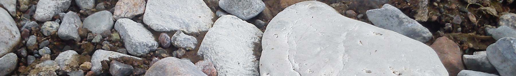 Photo of river rocks in many sizes