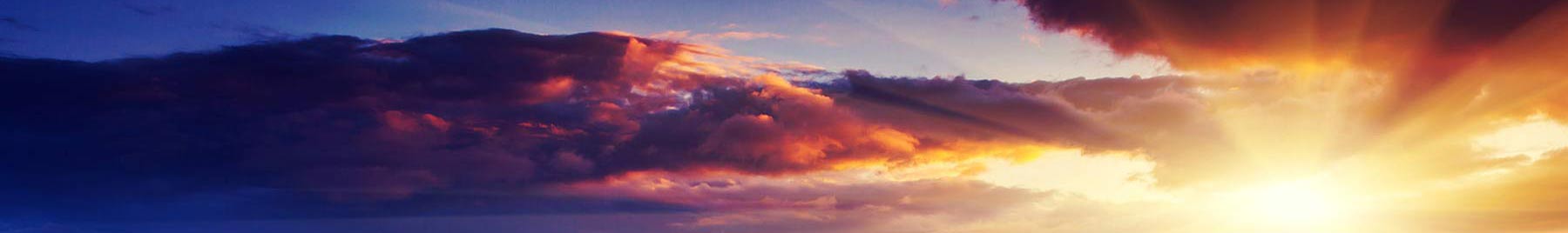 Dark clouds and Sunset