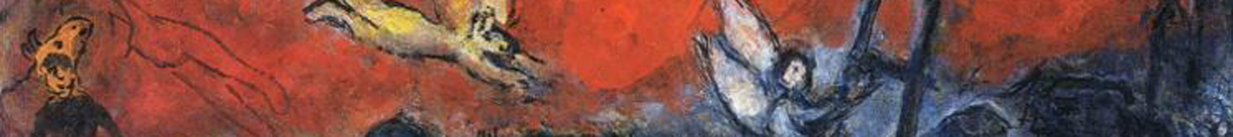 Detail from a painting of Jacob's Ladder by Marc Chagall.