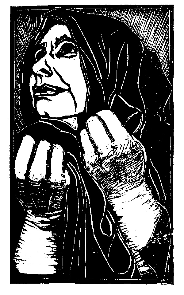 Woodcut of Saint Veronica