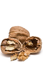 a cracked walnut