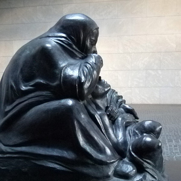 detail of Kollwitz pieta