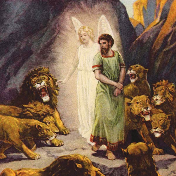 Daniel in a den of lions