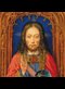old painting of saint with Bible