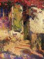 impressionist painting of arbor