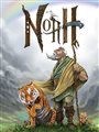 an illustration of Noah with a tiger