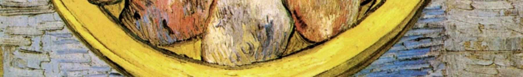 detail from Vincent van Gogh’s Still Life: Potatoes in a Yellow Dish