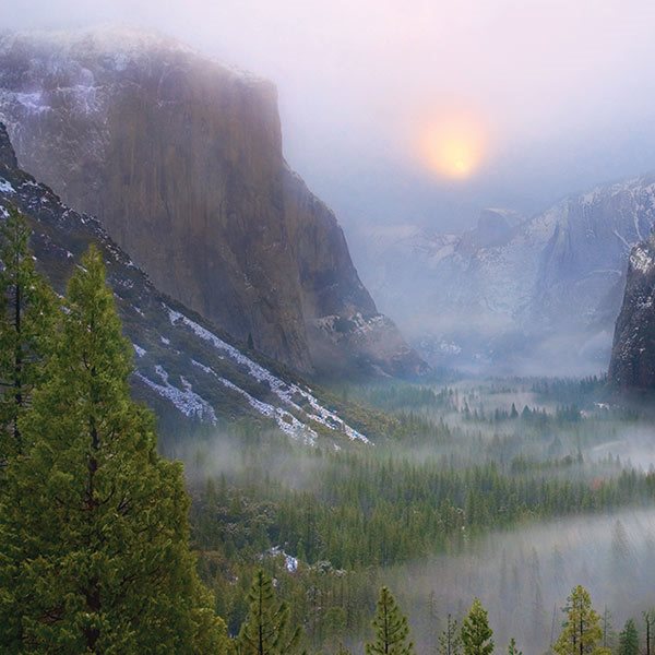 detail from photo of Yosemite National Park, California, by Darvin Atkeson