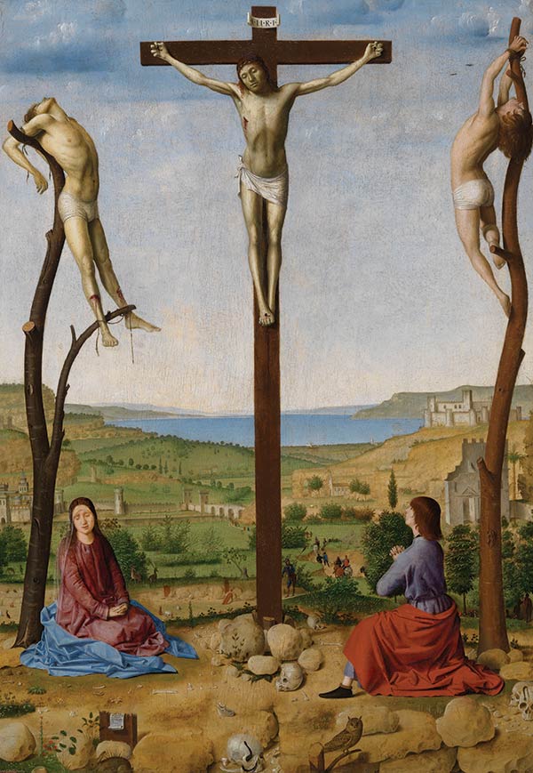 women grieving at the Crucifixion