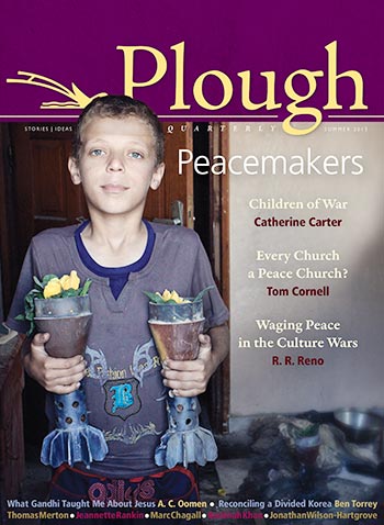 Peacemaking plough quarterly cover