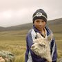 photo of boy with goat