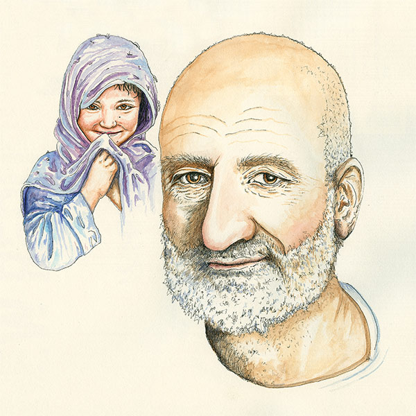 an illustration of Badshah Khan